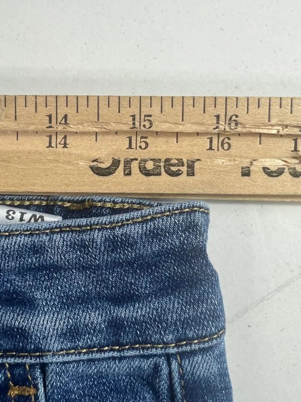 KanCan Jeans Junior's 31x31* Celine High Rise Wide Leg Blue Stretch Denim Tag 13